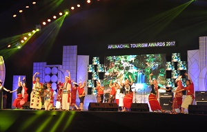 Presenting Cultural programme on the occasion of State Tourism Award function at IG Park Itanagar on 31st January�2017.